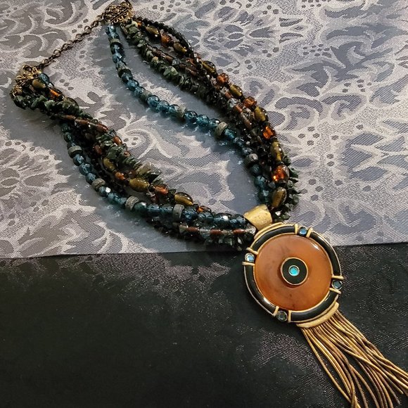 Chico's Jewelry - CHICO’S Vintage Bohemian Statement Necklace